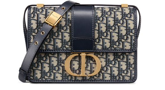 Dior 30 Montaigne bag in Bleu Multicolor — view 1