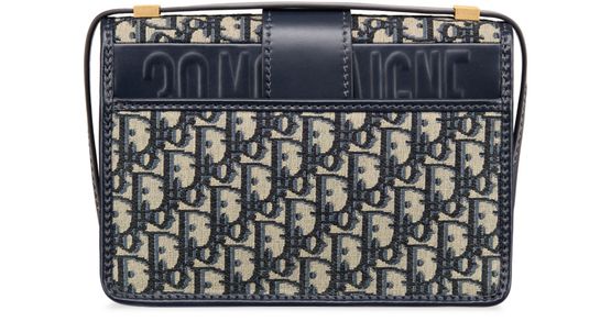 Dior 30 Montaigne bag in Bleu Multicolor — view 3