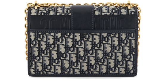 Dior 30 Montaigne chain bag in 928 Bleu/Multic — view 3