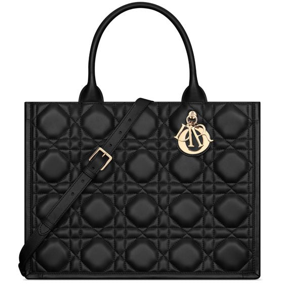 Dior Medium Book Tote in 900 Noir — view 1