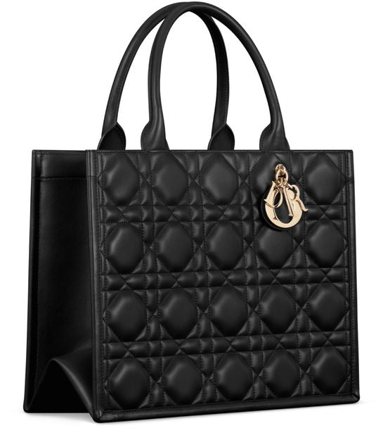 Dior Medium Book Tote in 900 Noir — view 2
