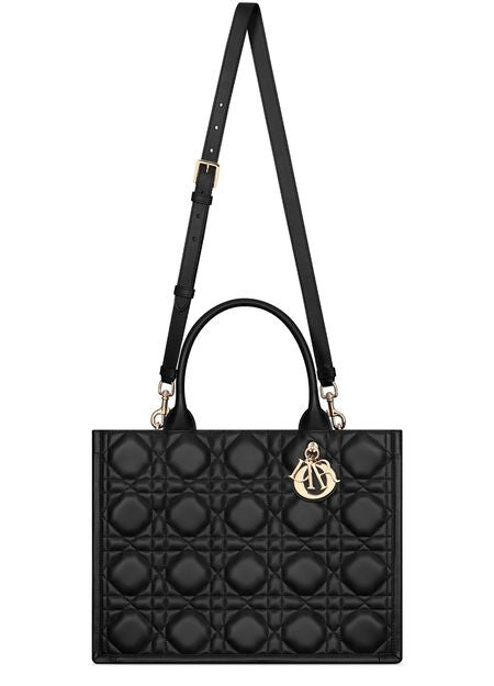 Dior Medium Book Tote in 900 Noir — view 4