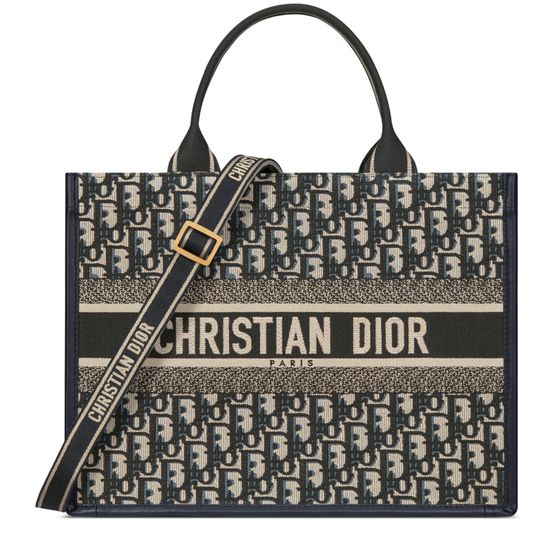 Dior Medium Dior Book Tote Bag in 928 Bleu/Multic — view 1