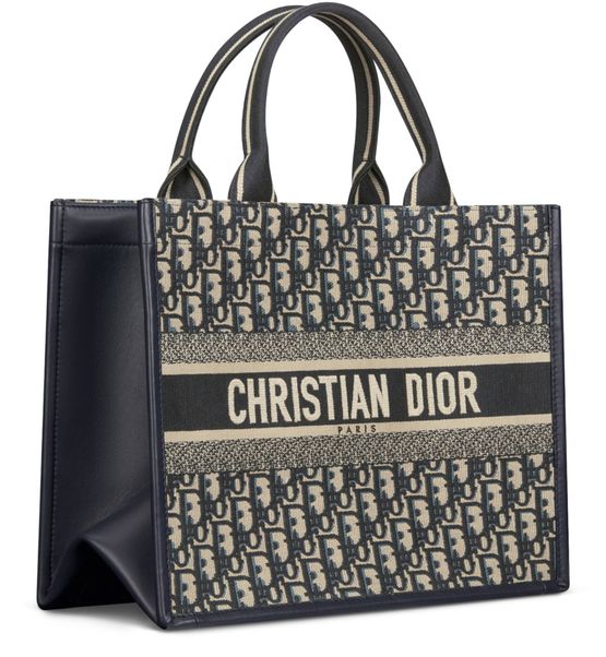 Dior Medium Dior Book Tote Bag in 928 Bleu/Multic — view 2