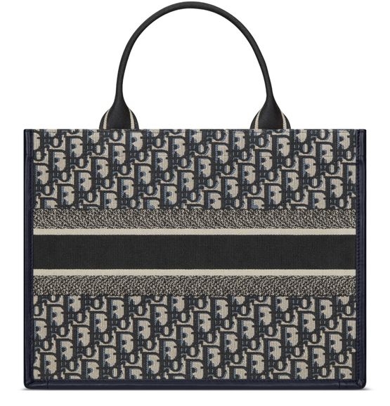 Dior Medium Dior Book Tote Bag in 928 Bleu/Multic — view 3