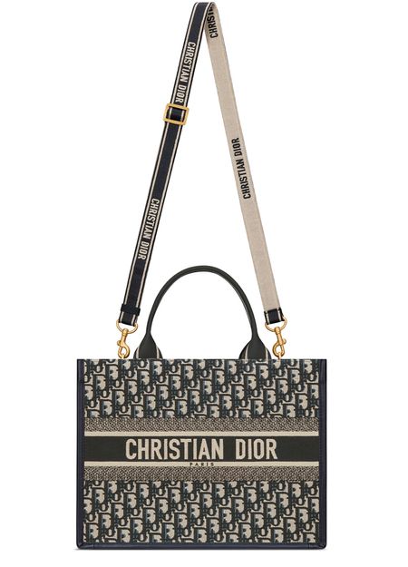 Dior Medium Dior Book Tote Bag in 928 Bleu/Multic — view 4