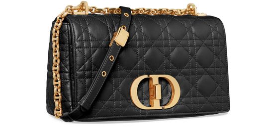 Dior Medium Dior Caro Bag in 900 Noir — view 2