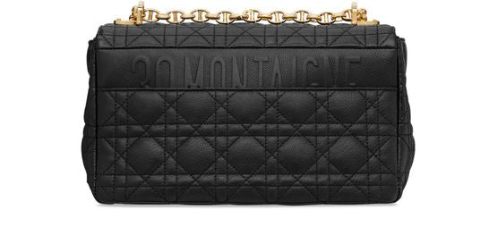 Dior Medium Dior Caro Bag in 900 Noir — view 3