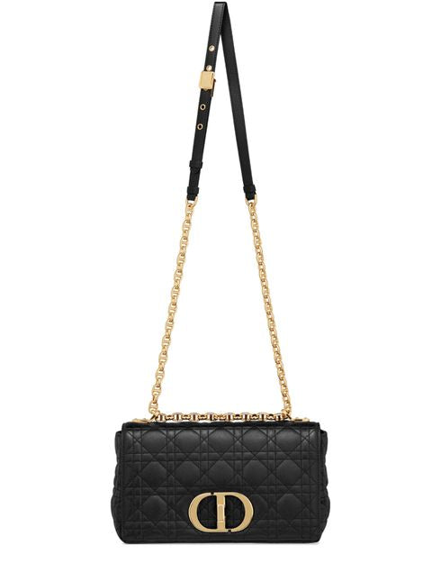 Dior Medium Dior Caro Bag in 900 Noir — view 4