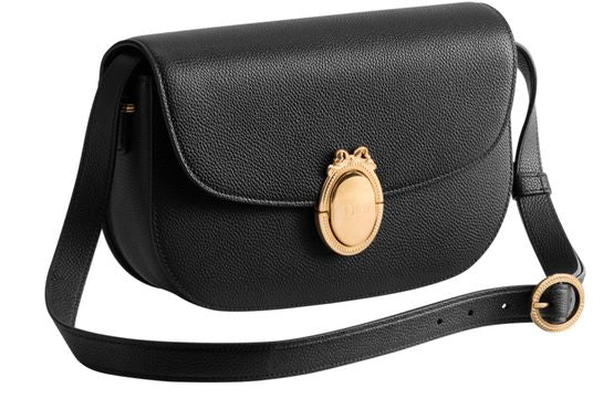 Dior Medium Dior Médaillon Flap Bag in 900 Noir — view 2