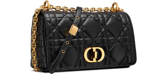 Dior Medium Soft Dior Caro Bag in 900 Noir — view 2