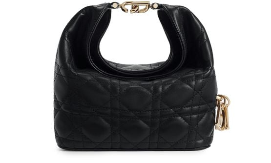 Dior Mini Dior Toujours Hobo Bag in 900 Noir — view 2