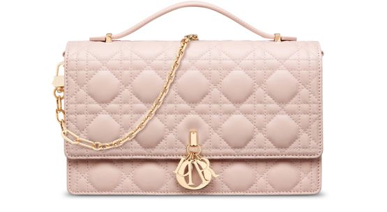 Dior Mini Miss Dior Bag in 413 Rose Poudre — view 1