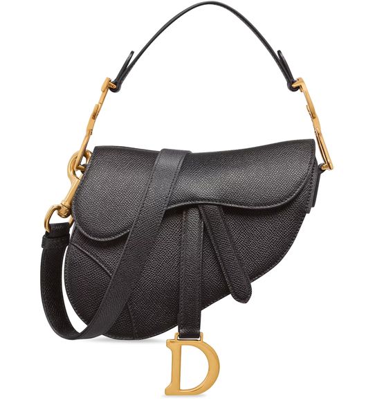 Dior Mini Saddle Bag in 900 Black — view 1