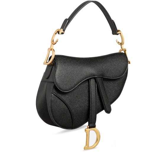 Dior Mini Saddle Bag in 900 Black — view 2