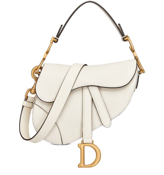 Dior Mini Saddle Bag in Latte Dior — view 1