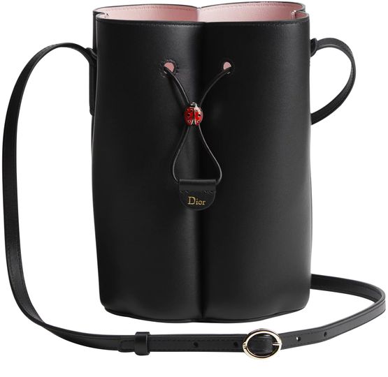 Dior Petit Trèfle Mini Bucket Bag in 911 Nero/Multic — view 1