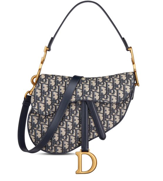 Dior Saddle Bag in Bleu Multi — view 1