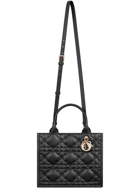 Dior Small Dior Book Tote in 900 Noir — view 4