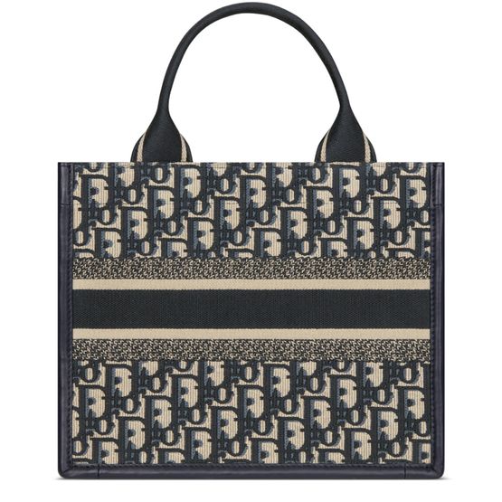 Dior Small Dior Book Tote Bag in 928 Bleu/Multic — view 3