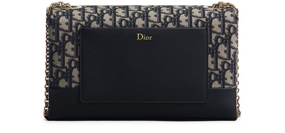 Dior Small Dior Promenade Flap Bag in 928 Bleu/Multic — view 3