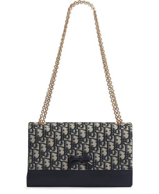 Dior Small Dior Promenade Flap Bag in 928 Bleu/Multic — view 4