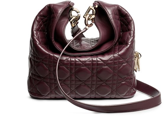Dior Small Dior Toujours Hobo Bag in 42R Deep Amaran — view 2