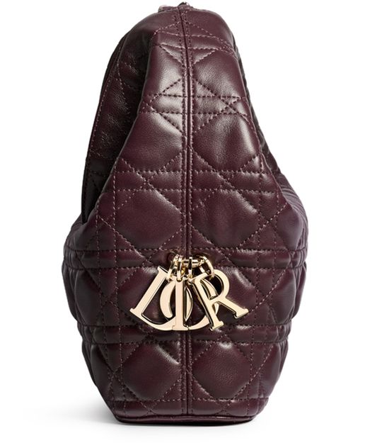 Dior Small Dior Toujours Hobo Bag in 42R Deep Amaran — view 3