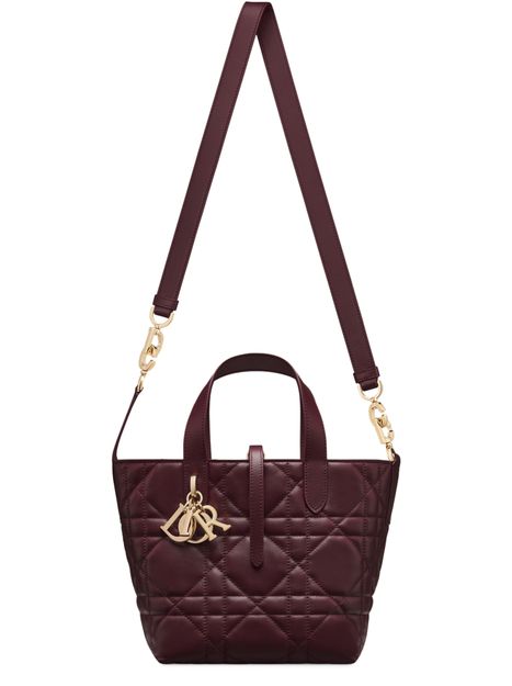 Dior Small Dior Toujours Vertical Tote Bag in 42R Deep Amaran — view 4