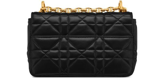 Dior Small Soft Dior Caro Bag in 900 Noir — view 3