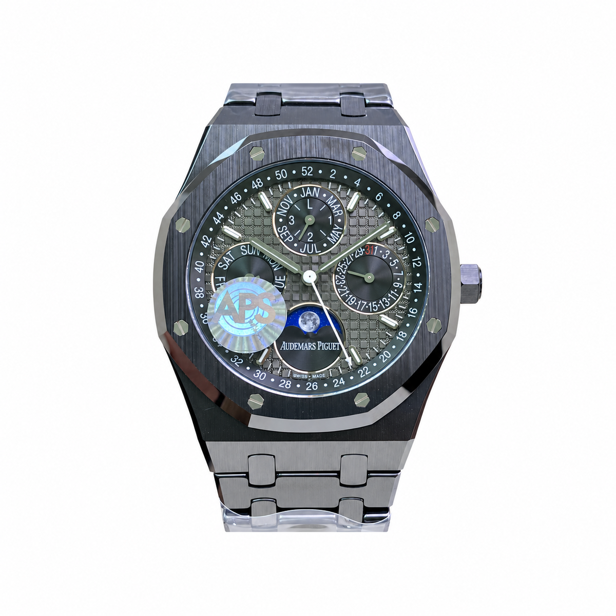 Replica watch draft, Audemars Piguet 26579 design reference, view 01, white background