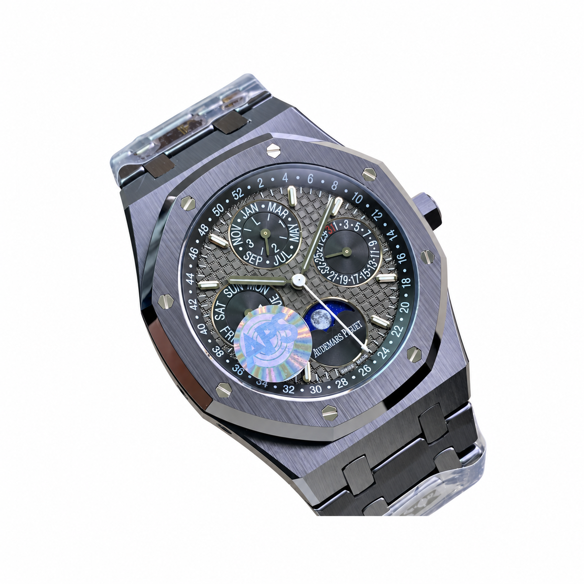 Replica watch draft, Audemars Piguet 26579 design reference, view 02, white background