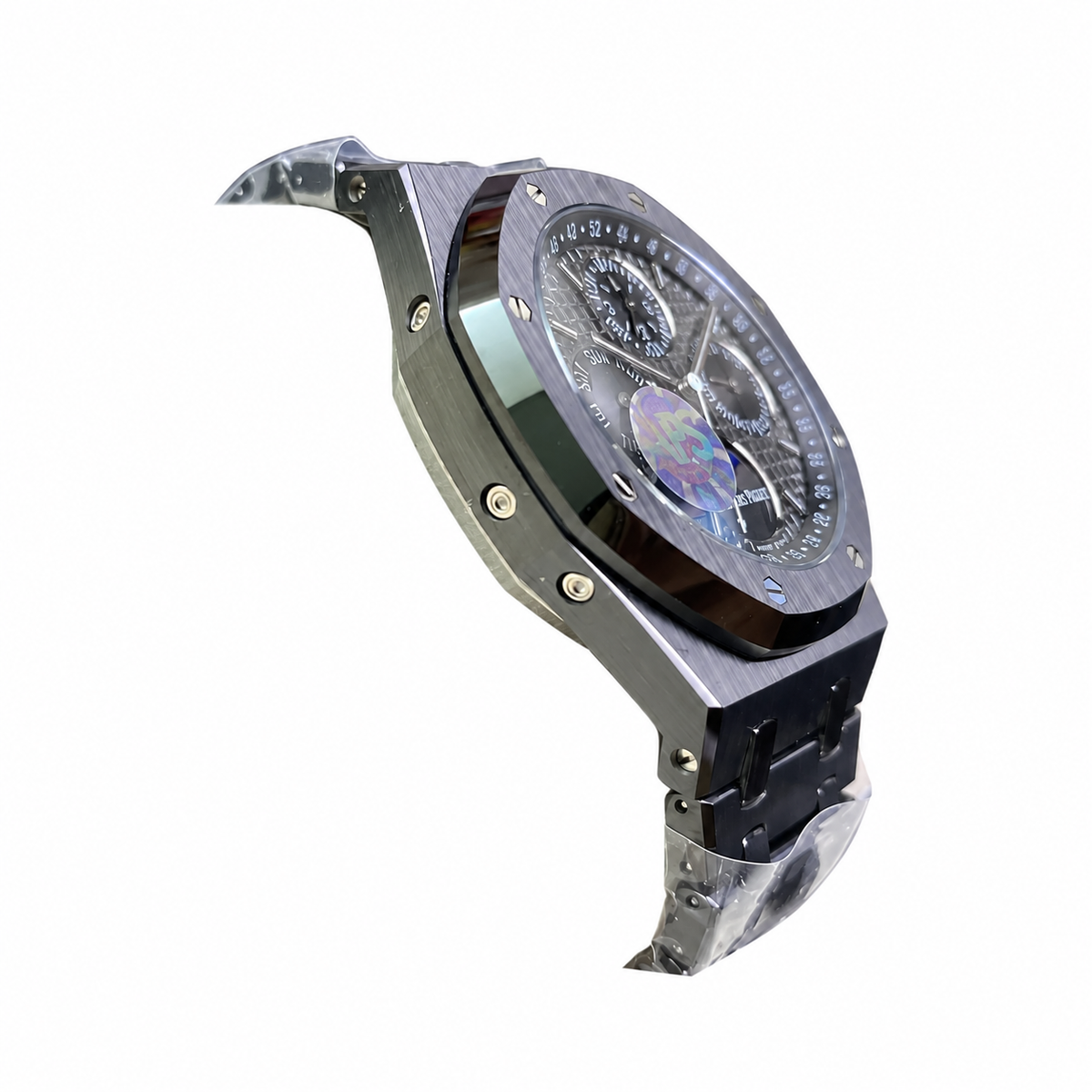 Replica watch draft, Audemars Piguet 26579 design reference, view 06, white background