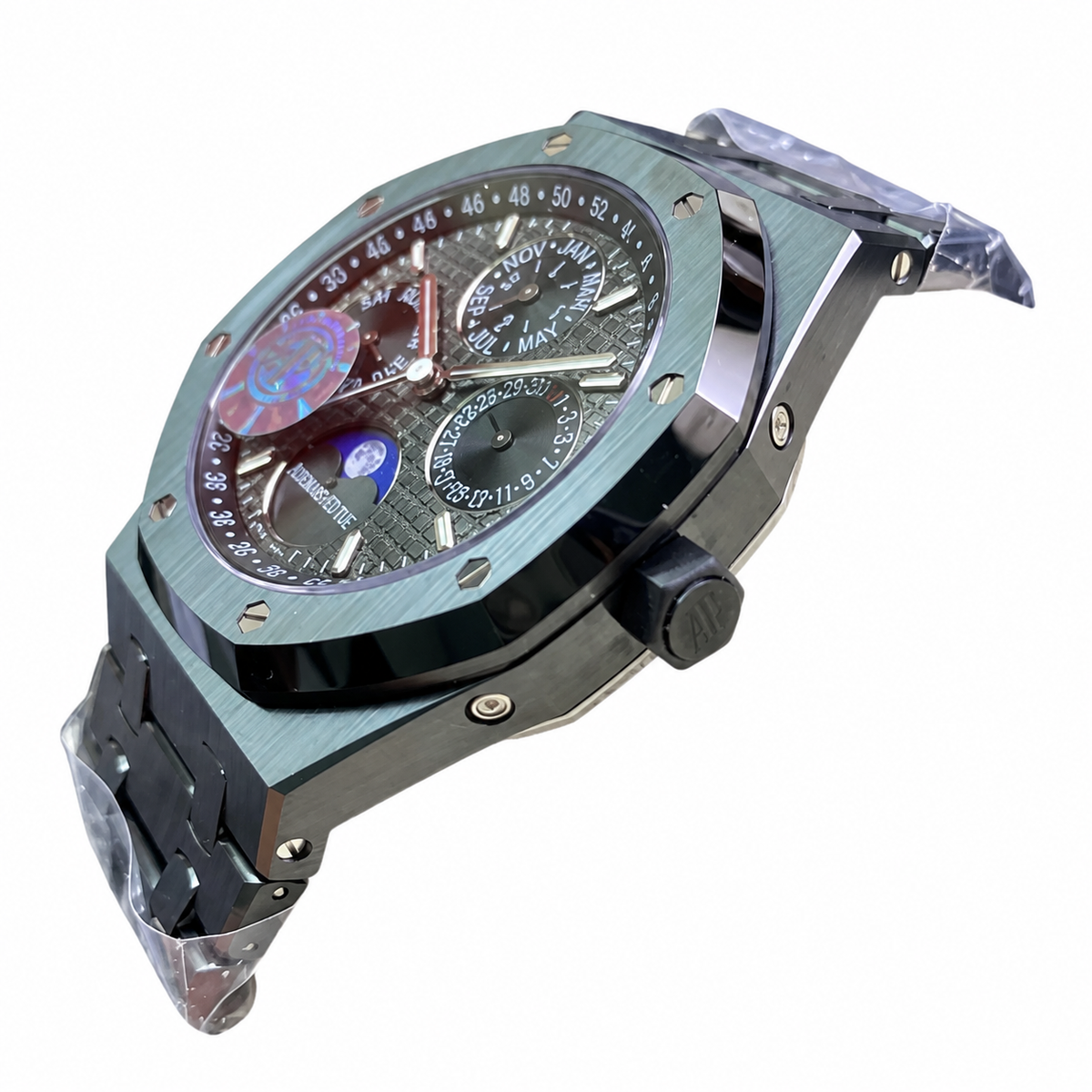 Replica watch draft, Audemars Piguet 26579 design reference, view 07, white background