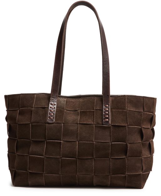 Dragon Diffusion Japan tote bag in Dark Brown Suede — view 1