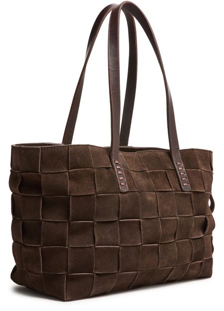 Dragon Diffusion Japan tote bag in Dark Brown Suede — view 2