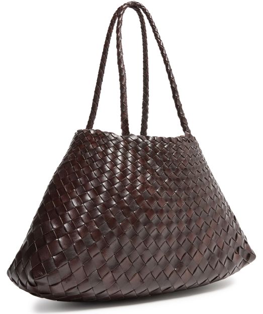 Dragon Diffusion Santa Croce large shoulder bag in Dark Brown — view 2