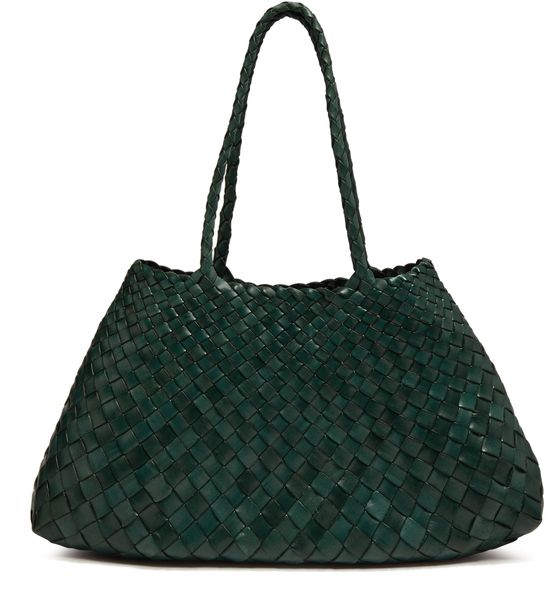 Dragon Diffusion Santa Croce large shoulder bag in Forest — view 3