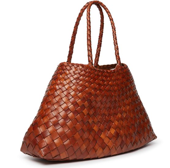 Dragon Diffusion Santa Croce large shoulder bag in Tan — view 2