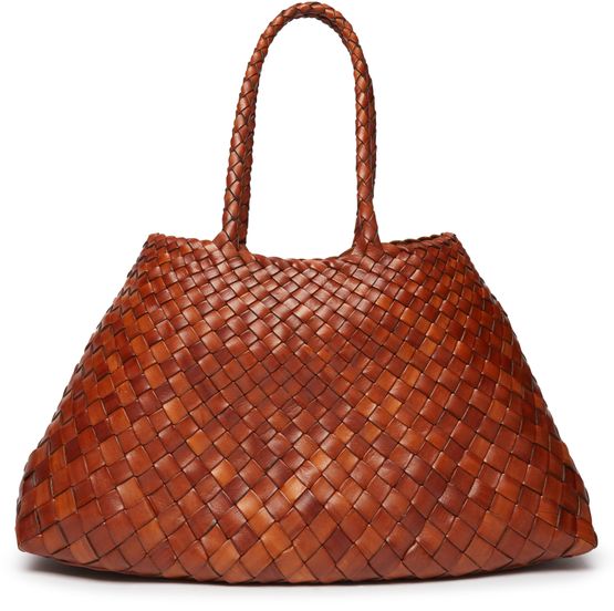 Dragon Diffusion Santa Croce large shoulder bag in Tan — view 3