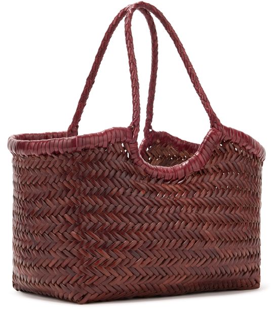 Dragon Diffusion Small Nantucket tote bag in Bruciato Bordo handles — view 2