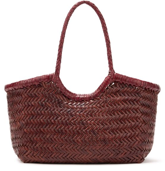 Dragon Diffusion Small Nantucket tote bag in Bruciato Bordo handles — view 3