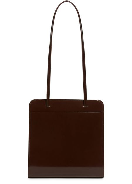 Fane Lisse tote bag in Choc Spazzolato — view 2