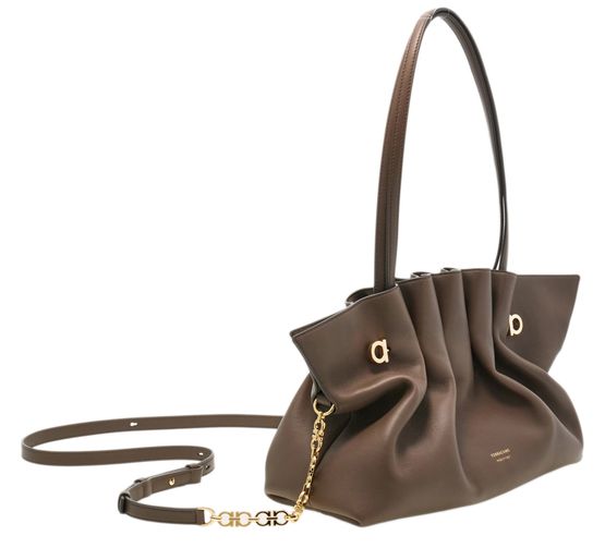 Ferragamo Soft-bag (S) in Concrete — view 2