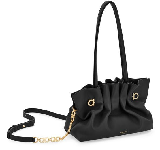Ferragamo Soft-bag (S) in Nero — view 2