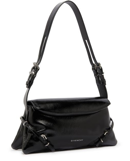 Givenchy P'tit Voyou small patent leather bag in Black — view 2