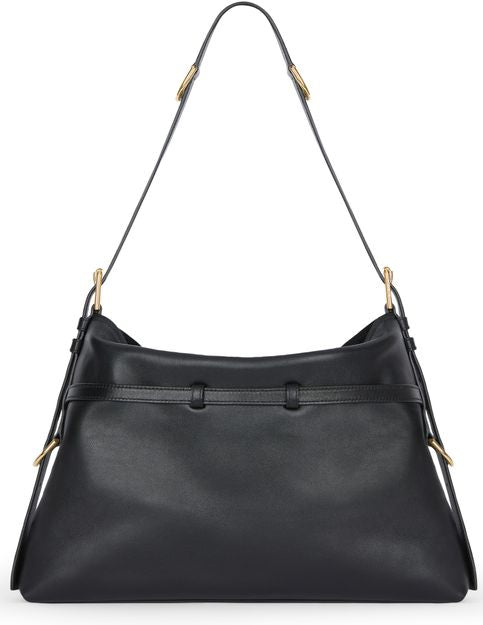 Givenchy Voyou medium shiny leather bag in Black — view 3