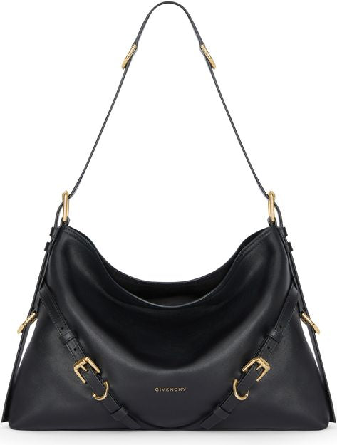 Givenchy Voyou medium shiny leather bag in Black — view 4