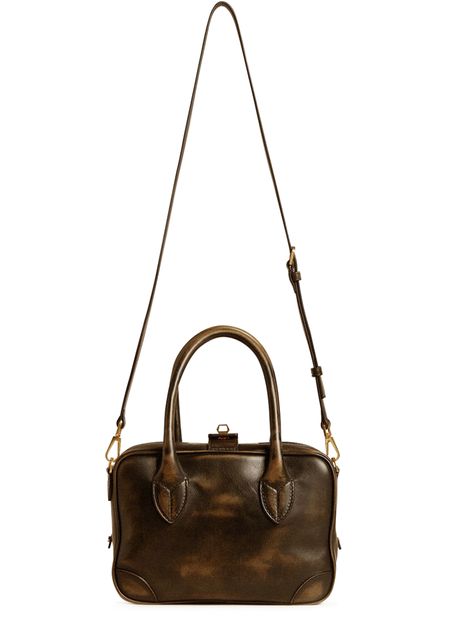 Golden Goose Vita leather handbag in Black — view 3