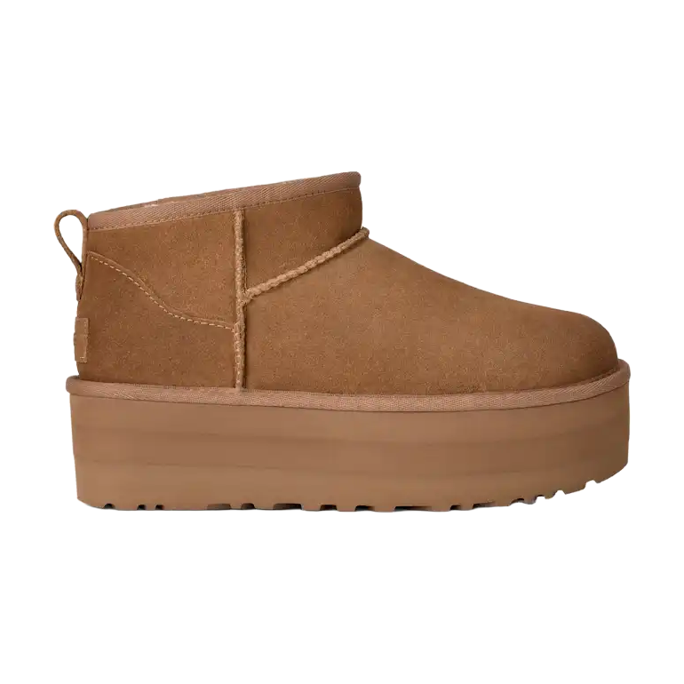 UGG Classic Ultra Mini Platform Chestnut — lateral side